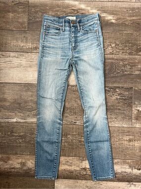 Madewell 10" High Riser Skinny Skinny Light Wash Women's Jeans - Blue